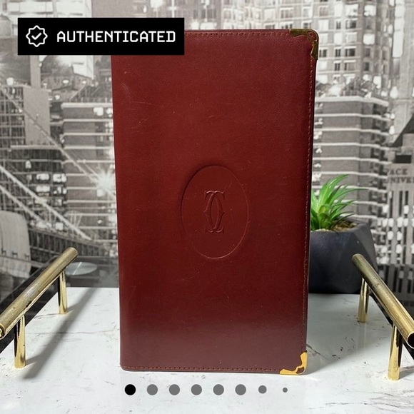 Authentic Cartier Checkbook Holder Wallet - Picture 2 of 10